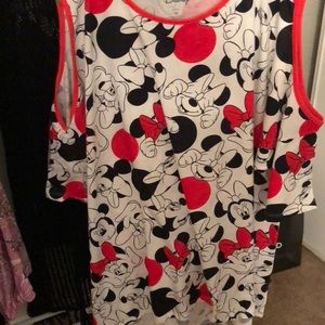 Disney Minnie Mouse cold shoulder t shirt